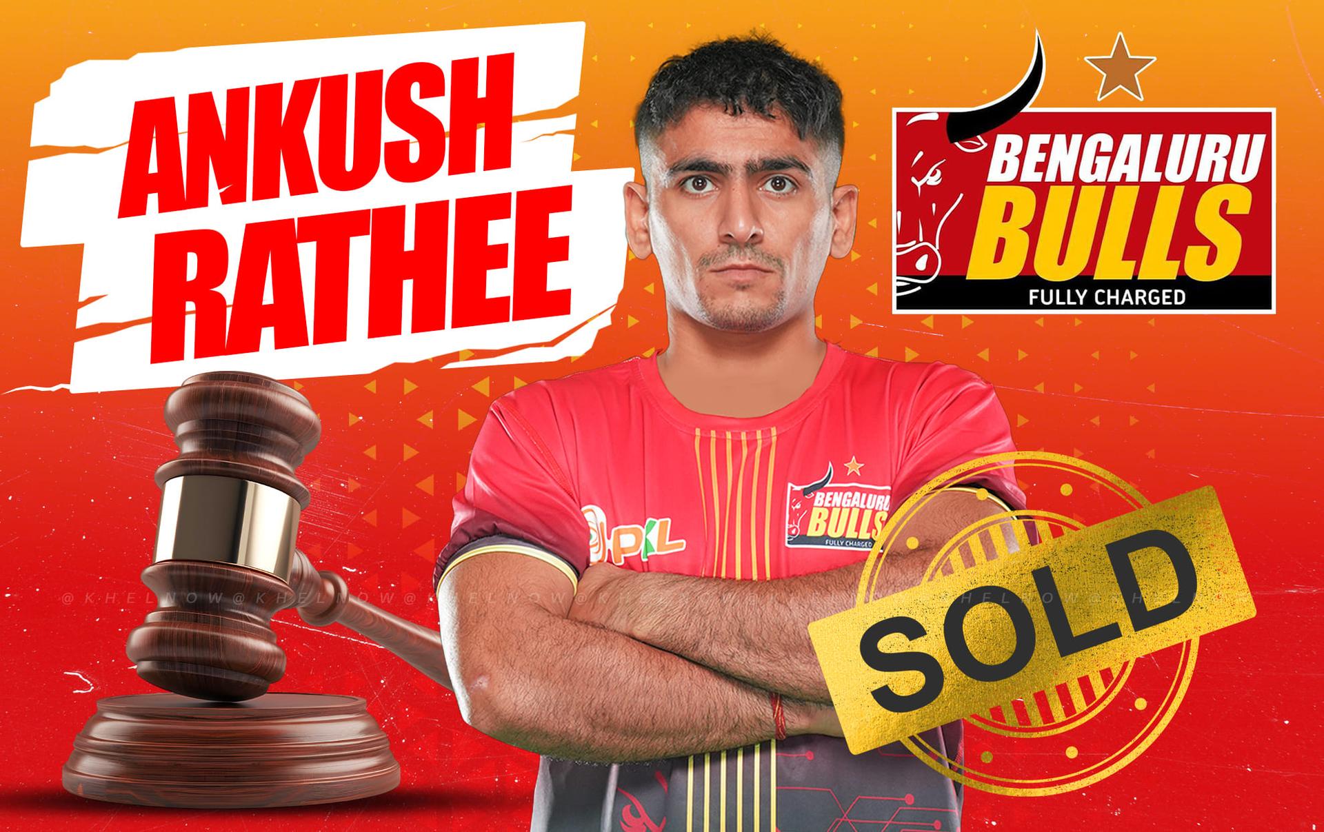 PKL 12 Auction: Bengaluru Bulls pick Ankush Rathee at base price